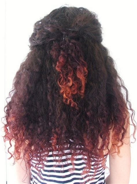 Natural Hair Dyed Curly Hair Dipped Hair Dip Dye Hair