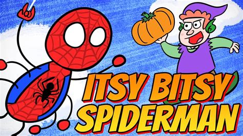 Superhero Nursery Rhymes The Itsy Bitsy Spiderman Youtube