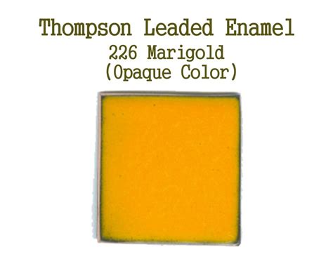 226 Marigold Leaded Enamel For Sale Thompson Enamel 80 Mesh Enamels