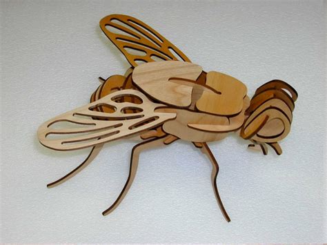 A wide variety of laser cut wooden jigsaw puzzles options are available to you, such as paper, wood. Laser Cut Wooden Fly 3D Puzzle Model Template Free | Dezin ...