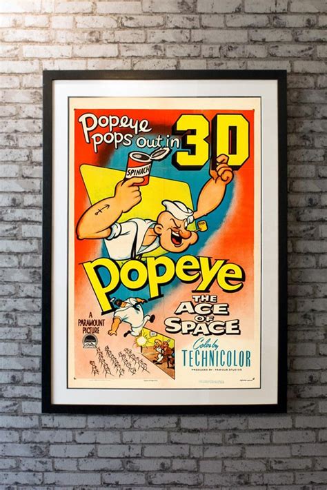 Popeye The Ace Of Space 1953 Poster For Sale At 1stdibs Ace Poster