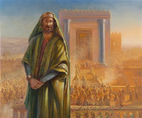 Jewish Painting King Solomon By Alex Levin