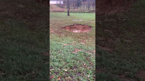 Sinkhole In My Backyardnot Clickbait Youtube