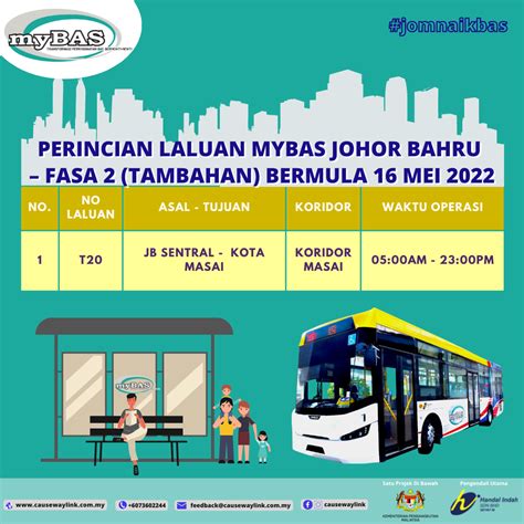 Mybas Johor Bahru Phase 2 Poster Service T20 Land Transport Guru