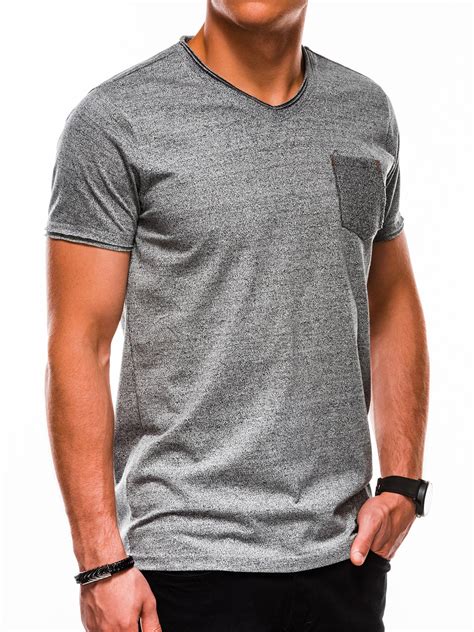 Mens Plain T Shirt Greymelange S1100 Modone Wholesale Clothing
