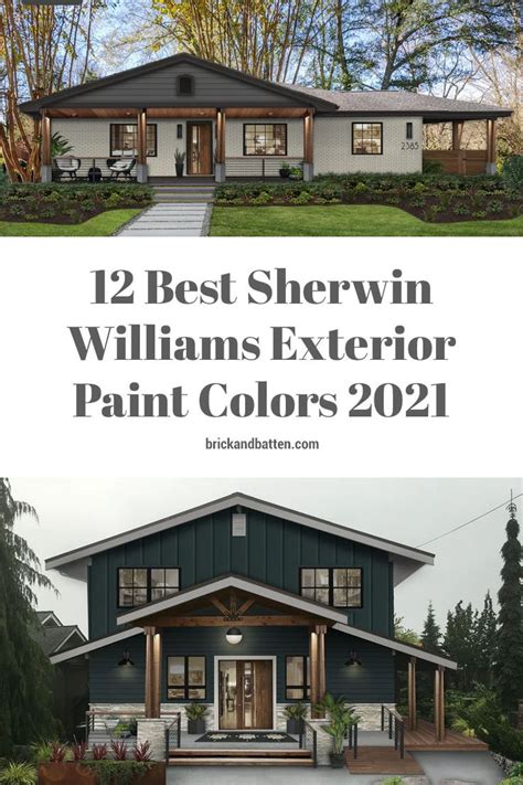 The Best Sherwin Williams Exterior Paint Colors For Homes In 2021 And