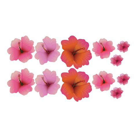 Hibiscus Flower Wall Decal Floral Wall Decal Murals Primedecals