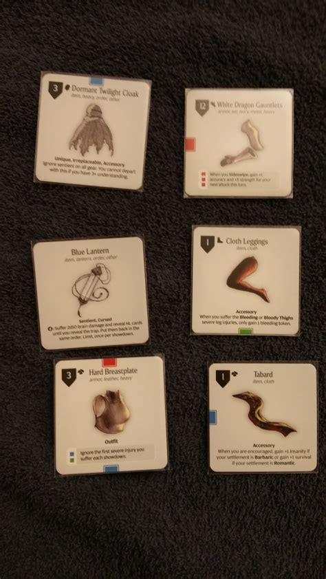 You can use a marker to label the other side of the sleeve with whatever is on the disk. Against the Grain: Kingdom Death Monster: Card Sleeves