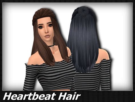 Mikerashi Anto`s Heartbeat Hair Retextured Sims 4 Hairs