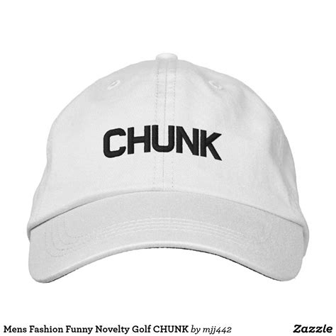 Mens Fashion Funny Novelty Golf CHUNK Embroidered Baseball Cap Mens Fashion Golf Sporting Goods