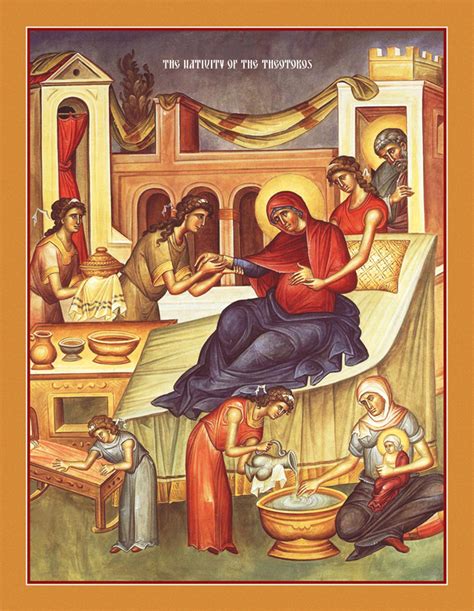 icon of the nativity of the theotokos 20th c