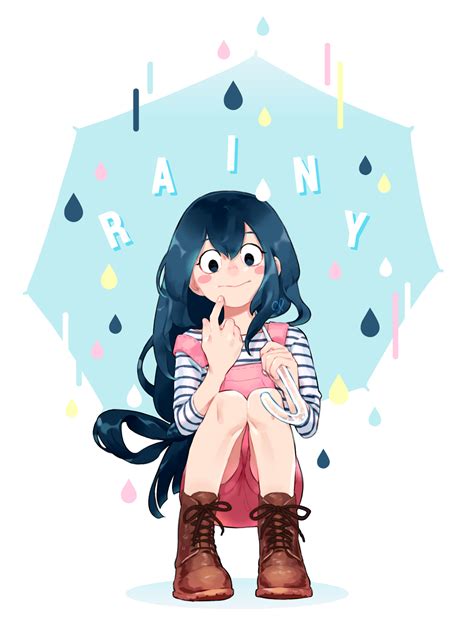 Rainy ☔️ My Hero Academia Tsuyu Hero Girl