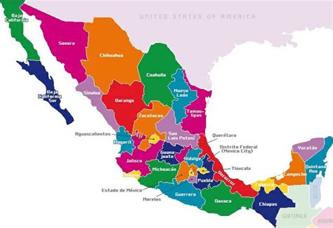 República Mexicana Mapa De Mexico Mapa Geografico De Mexico