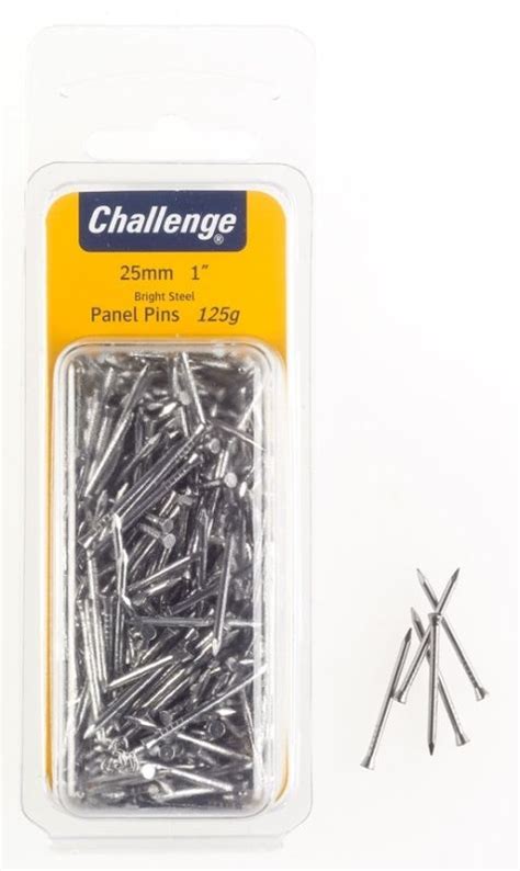 Challenge Panel Pins 25mm 125gr Blister Timbermills