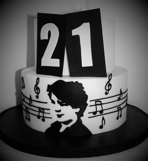 Music Themed 21st Birthday Cake For A Musical Libertines Fan Vinyl