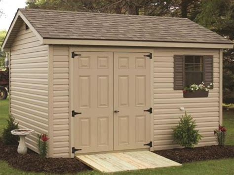 Outdoor Vinyl Sided Shed Maintenance Free Garden Storage Sheds