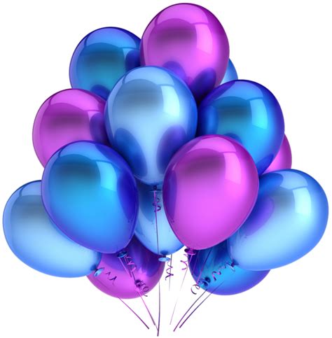 Violet Blue Balloons Png Image Purepng Free Transparent Cc0 Png