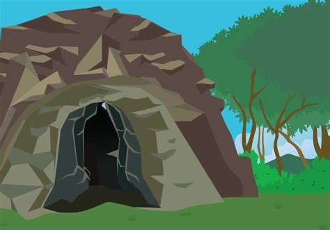 Free Cave Entrance Illustration 153593 Vector Art At Vecteezy