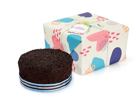 For the dry mixture,1 ¾ cups of all purpose flour¾ cup of unsweetend cocoa powder½ cup of dry milk powder1 ¾ cups of granulated sugar1 ½ tsp of baking. Chocolate & Vermicelli Birthday Cake in a Gift Box - The ...