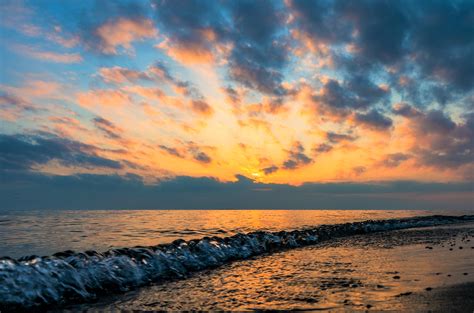 Ocean Sunset 4k Ultra Hd Wallpaper Background Image 4274x2823 Id