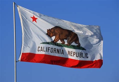 California State Flag Stock Image Image Of Pole Flying 9632325