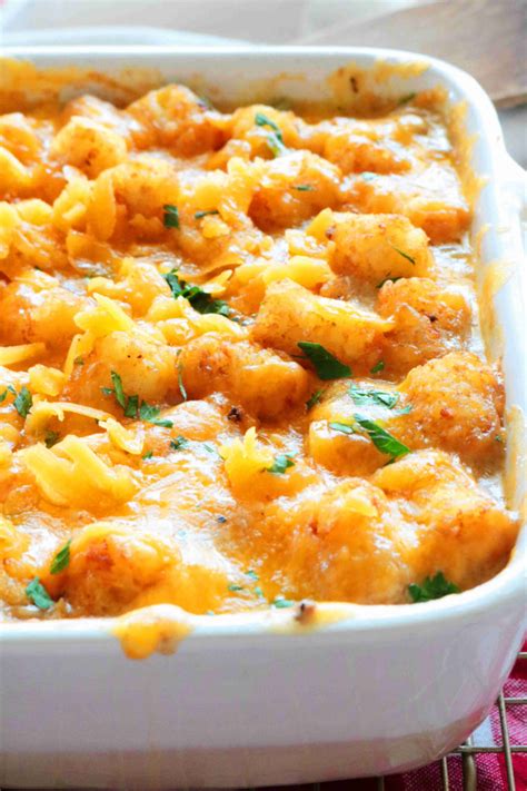 Bake the casserole until it's bubbly and golden brown. Tater Tot Casserole Recipe - The Anthony Kitchen