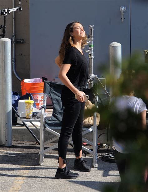 Jessica Alba On The Set Of Las Finest In Los Angeles 11282018