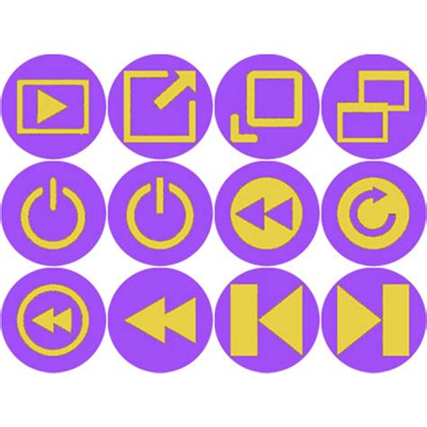 Electric Purple And Yellow Character Icons Masterbundles