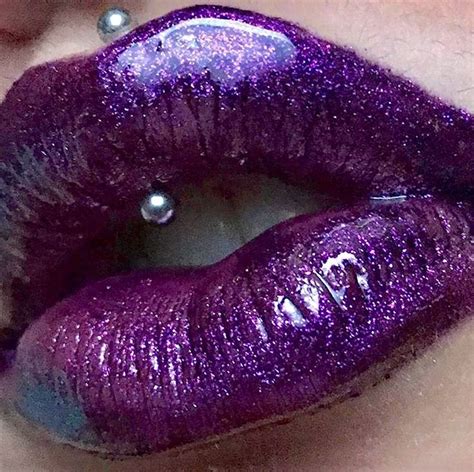 Purple Lips Purple Lips Purple Witch Makeup Shimmer Lipstick