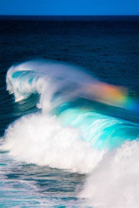 Rainbow Ocean Wave Ocean Waves