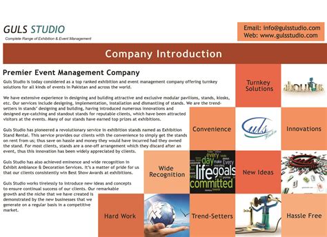 Pin by Guls Studio on Company Profile. | Event management company, Event management, Company profile