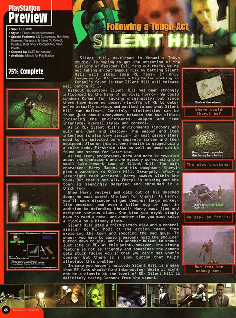 Silent Hill Preview Game Informer February 1999 Silenthill