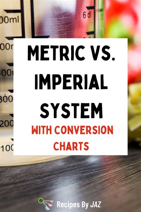 Metric Vs Imperial System Differences And Conversion Charts