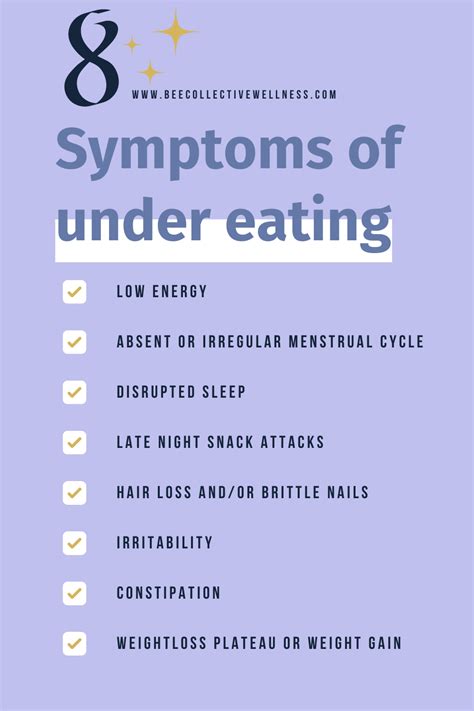 8 subtle signs that you may be under eating