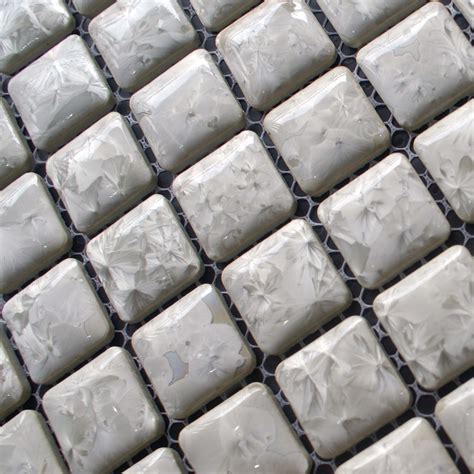 Porcelain Square Mosaic Tiles Design Snowflake Style Kitchen Mosaic