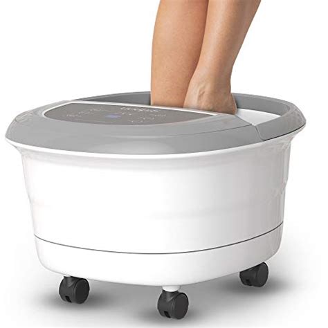 Gideon Luxury Foot Spa Bath Massager With Heat 4 Bubbling Water Jets