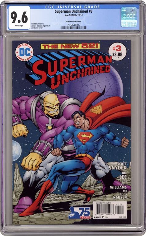 Superman Unchained 2013 Dc 3f Cgc 96