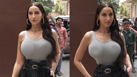 Nora Fatehi TIGHT Top Outside T Series Office YouTube