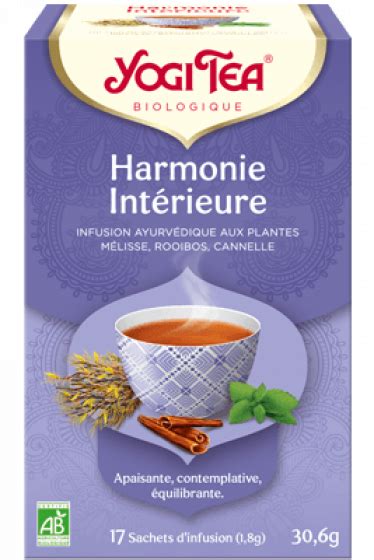 Infusion Ayurvédique Harmonie Intérieure Yogi Tea Prépration Bio