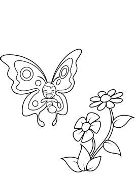 kids  funcom  coloring pages  butterfly kids