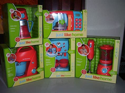 Just Like Home Childrens Kitchen Appliances Set 6 Pc Mixer Blender