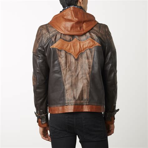 Batman Weathered Leather Jacket // Brown (XS) - Luca Designs - Touch of
