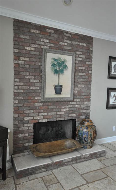 Fake stone for fireplaces, faux stone for fireplace. Brick Veneer Fireplace Surround - Taber Residential