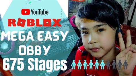 Roblox Mega Easy Obby 675 Stages Youtube