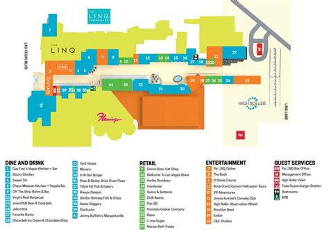 The Linq Hotel Map Level 2 