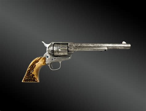 Revolver Colt Single Action Army Aka Peacemaker Engraver David Wade