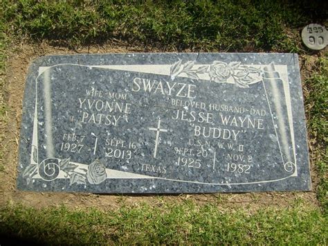 Jesse Wayne Buddy Swayze Find A Grave Memorial Swayze
