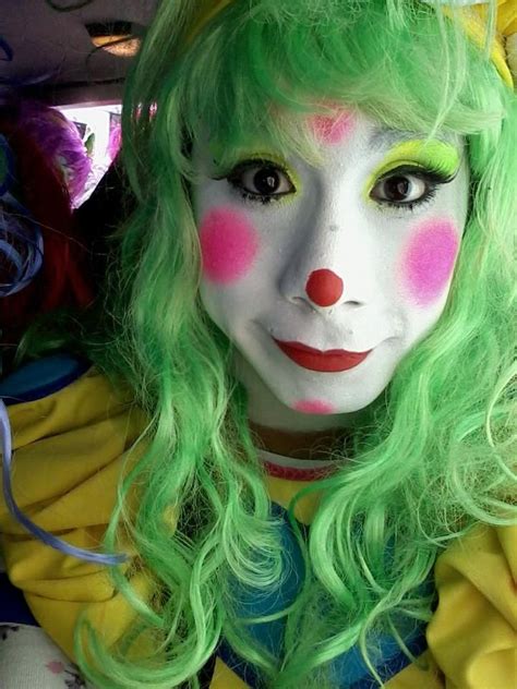 Female Clown Whiteface Clown Makeup Woman Face Face Paint Gal