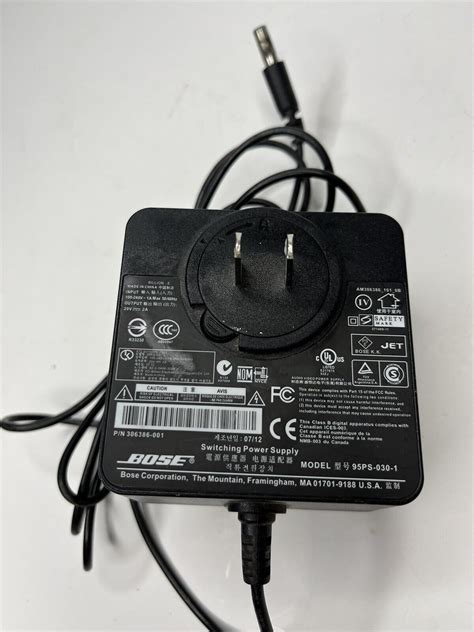 Z Genuine Bose 95PS 030 1 SoundDock Portable Switching Power Supply