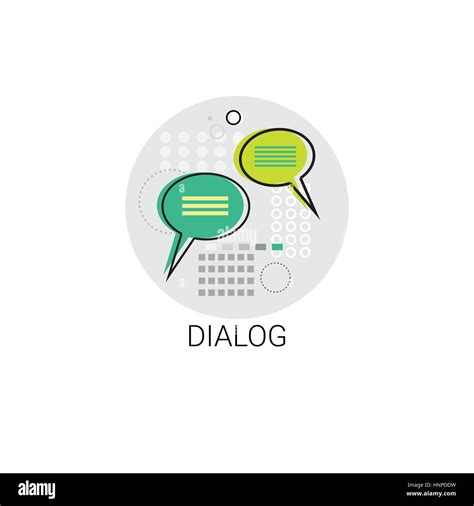 Dialog Communicate Chat Social Network Communication Message Icon Stock